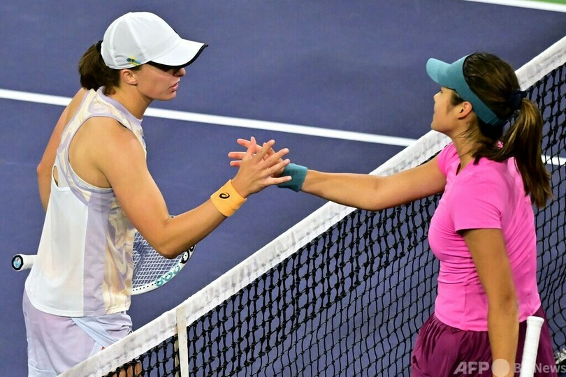 シフィオンテク、ラドゥカヌに快勝で準々決勝進出 BNPパリバOP