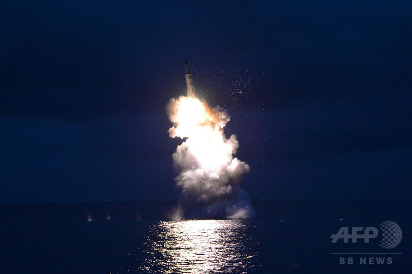 北朝鮮のSLBM発射、金正恩氏が視察 「最も偉大な成功」