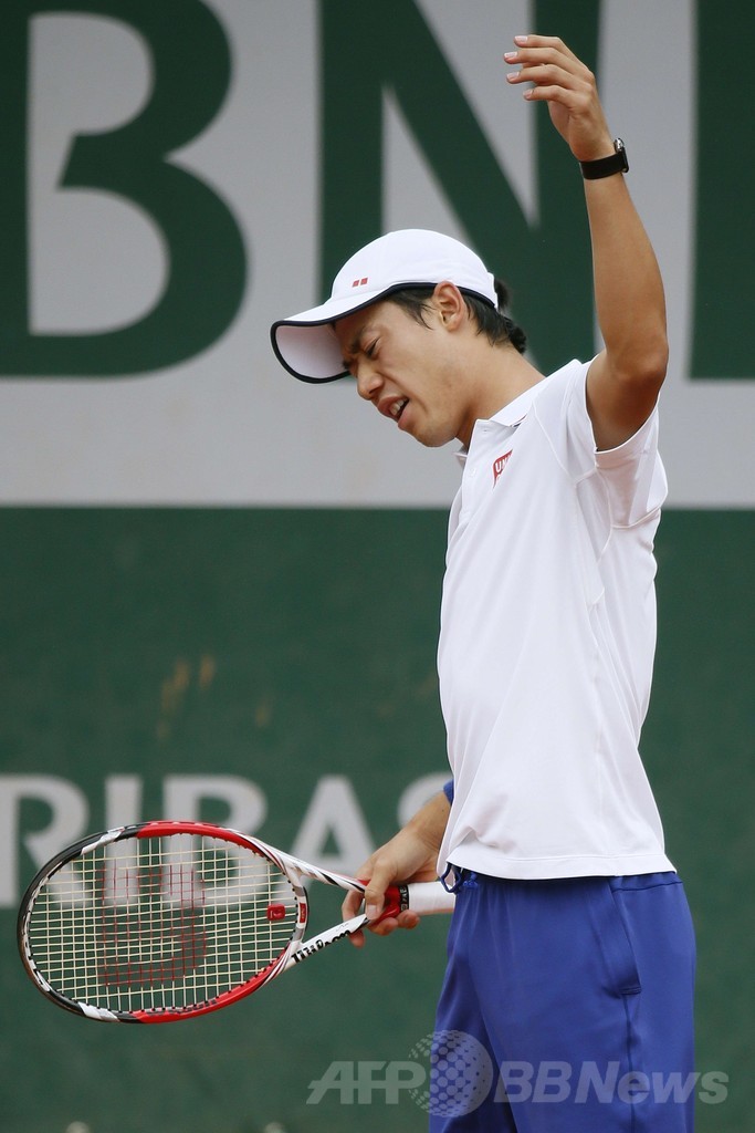 錦織が初戦で敗退、けがに苦しむ 全仏オープン