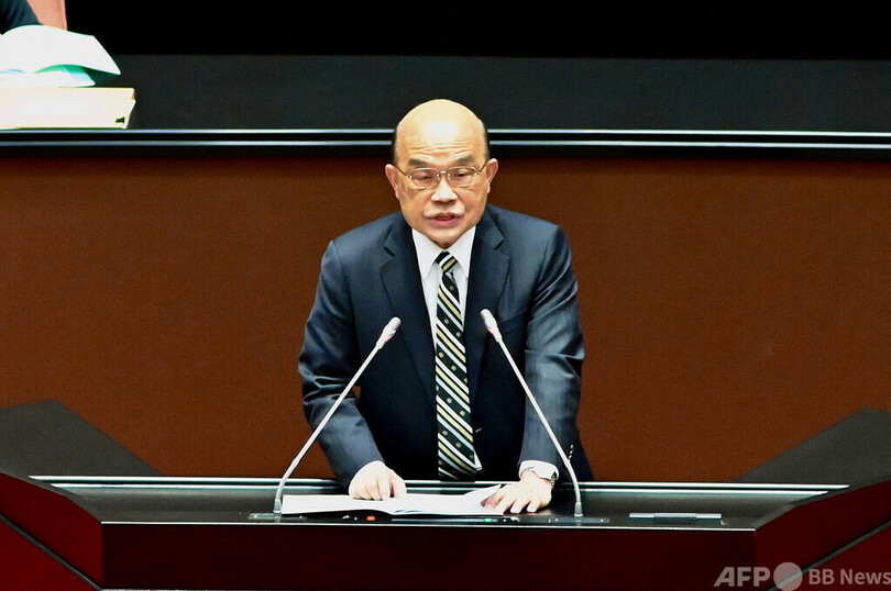 香港の自由と民主主義は「消えた」 台湾首相