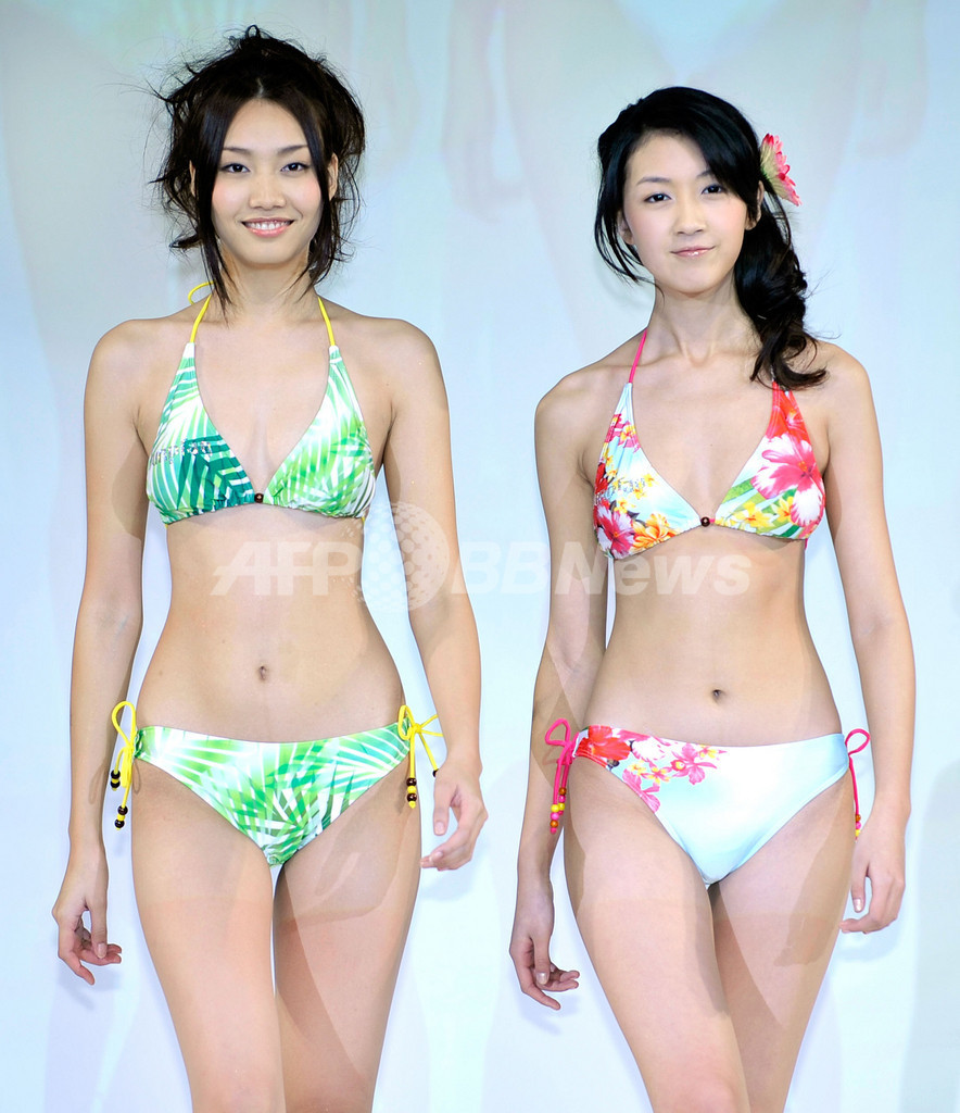 旭化成の水着ファッションショー キャンペーンモデルら華やかに登場 写真7枚 国際ニュース Afpbb News