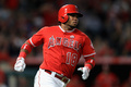 米大リーグ（MLB）のロサンゼルス・エンゼルスなどでプレーしたルイス・バルブエナ選手（2017年9月12日撮影、資料写真）。(c)Sean M. Haffey / GETTY IMAGES NORTH AMERICA / AFP