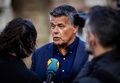 オランダ・アムステルダムで記者の質問に答えるエミール・ラーテルバントさん（2018年12月3日撮影）。(c)Robin van Lonkhuijsen / ANP / AFP