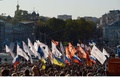 ロシアの首都モスクワ（Moscow）中心部で行われた反戦デモ（2014年9月21日撮影）。(c)AFP/VASILY MAXIMOV