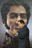 ベネズエラのウゴ・チャベス（Hugo Chavez）大統領は24日、ラテンアメリカの「解放者」として知られるシモン・ボリバル（Simon Bolivar）の誕生日に合わせ、2010年に掘り起こされたボリバルの遺体から得られた遺伝データを基にコンピューターで作成した肖像画を公開した。

写真は首都カラカス（Caracas）で開かれた記念式典で、肖像画を公開するチャベス大統領（2012年7月24日撮影）。(c)AFP/JUAN BARRETO