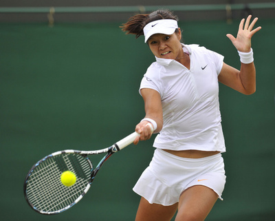 李娜が快勝で8強入り、ウィンブルドン選手権