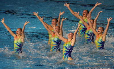 ＜第12回世界水泳選手権＞シンクロナイズドスイミング、ロシア チーム・テクニカルルーティン予選で決勝進出を果たす - オーストラリア