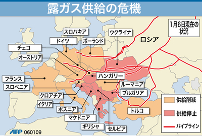 【図解】露ガスの各国への供給状況