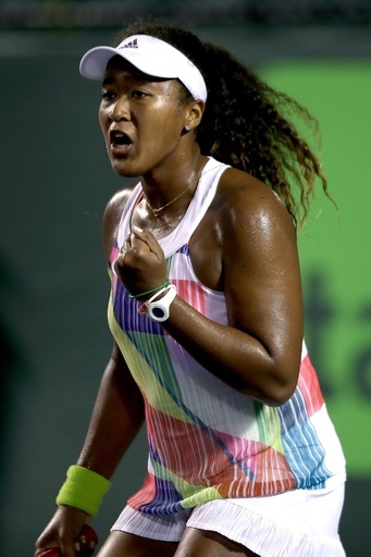 大坂なおみがフルセットで初戦制す、マイアミ・オープン