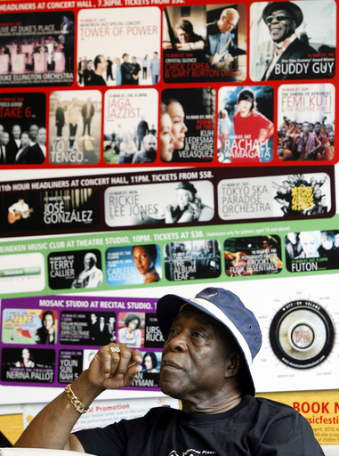 ＜モザイク音楽祭2007＞バディー・ガイが会見に登場 - シンガポール