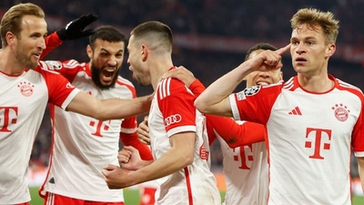 バイエルン4強入り キミッヒ弾でアーセナル下す 欧州CL