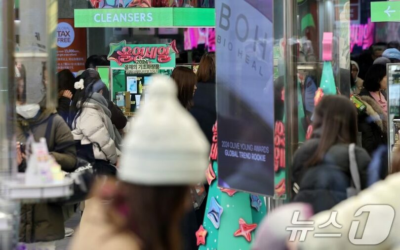ソウル・明洞にあるオリーブヤング店舗(c)news1