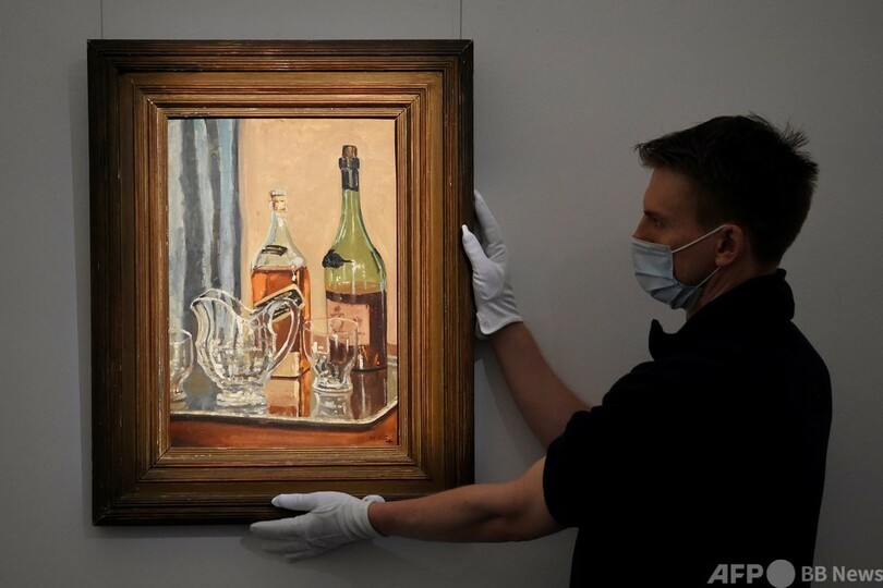 チャーチルが描いたウイスキー絵 約1億3500万円で落札 写真3枚 国際ニュース Afpbb News
