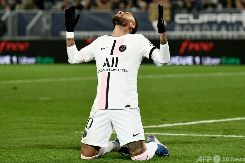 PSGがボルドーに競り勝つ、ネイマール2得点の活躍