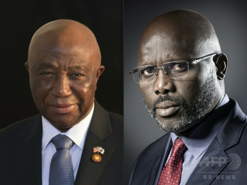 リベリア大統領選、元サッカー選手と現副大統領が決選投票へ