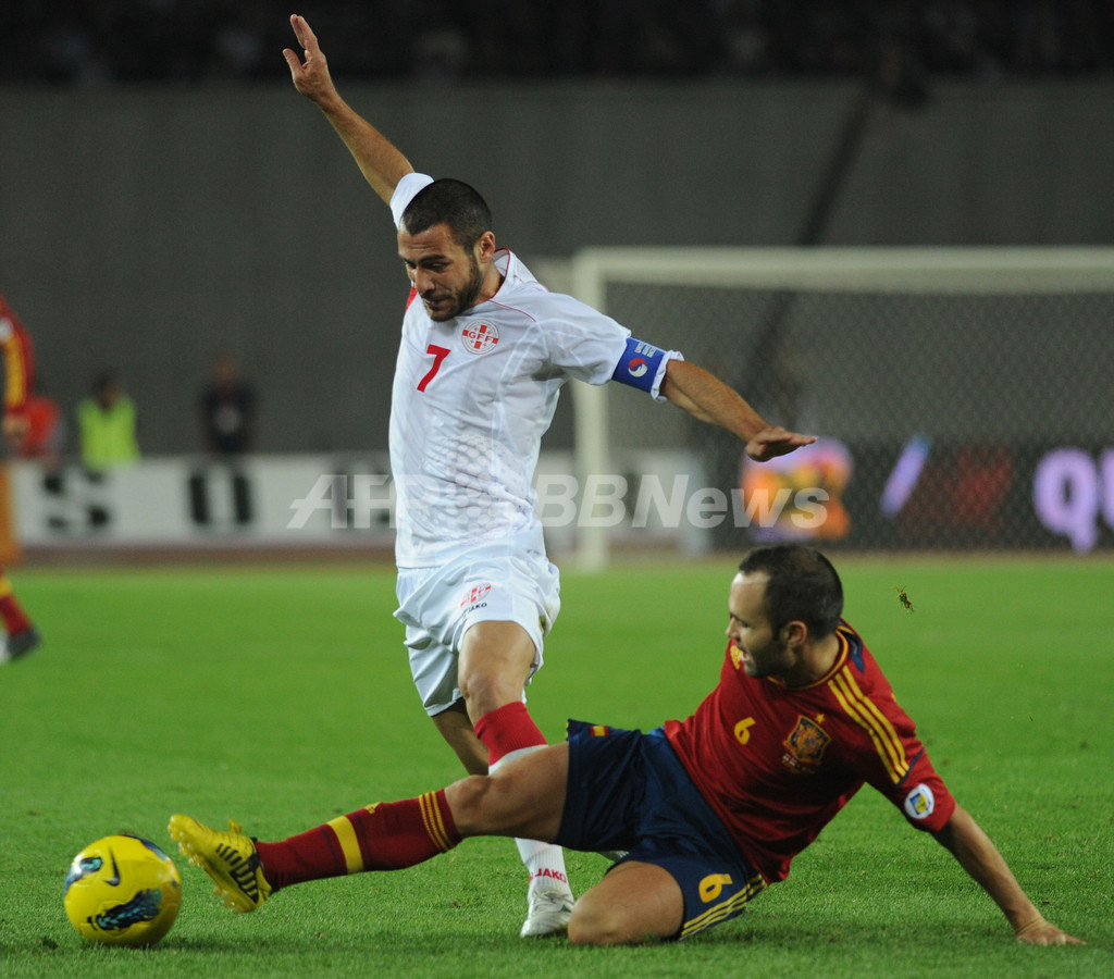 スペインが初戦でグルジアに辛勝 W杯欧州予選 国際ニュース Afpbb News