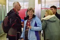 北朝鮮・平壌の国際空港に到着したロシア人団体旅行客（2024年2月9日撮影）。(c)KIM Won Jin / AFP