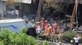 7月21日8時35分、中国浙江省杭州市西湖区の繁華街にある飲食店で、ガスボンベが爆発する事故が起きた（2017年7月21日撮影）。(c)CNS
