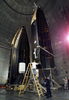 米航空宇宙局（NASA）の施設、プラム・ブルック・ステーション（Plum Brook Station）で試験されるデルタ4ロケット（撮影日不明、資料写真）。(c)AFP/NASA