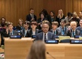 米ニューヨークの国連本部での行事に出席した、韓国のヒップホップボーイズグループ「BTS（防弾少年団）」のメンバーら。国連提供（2018年9月24日撮影・公開）。(c)AFP PHOTO / UN/ Mark GARTEN