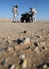 オマーンの砂漠で実施された火星シミュレーション「AMADEE-18」（2018年2月7日撮影、資料写真）。(c)KARIM SAHIB / AFP