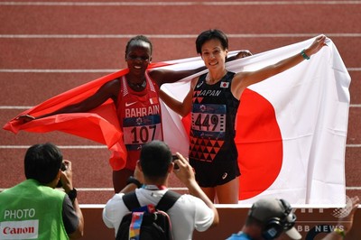 野上が女子マラソン銀メダル、世界女王チェリモが金 アジア大会