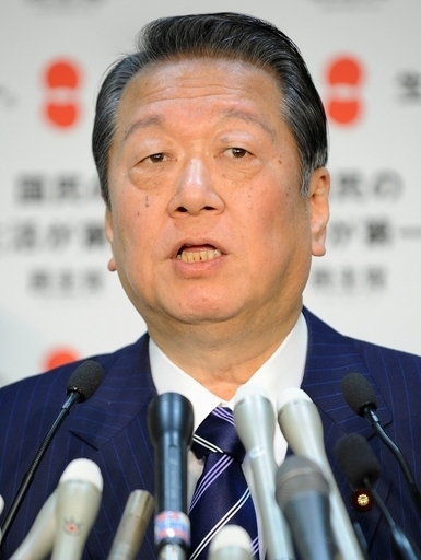 民主代表選、小沢氏が出馬を表明