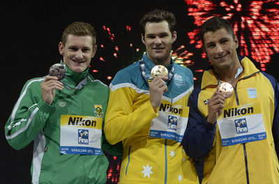 スプレンガーが男子100メートル平泳ぎ制す、第15回世界水泳