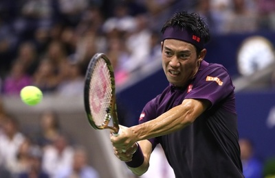 錦織、全米準決勝以来の一戦で前回王者に快勝 モゼールOP