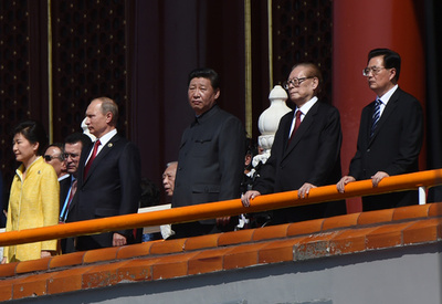 習主席、中国は「日本に完勝」し「主要国」に 抗日70年行事開幕