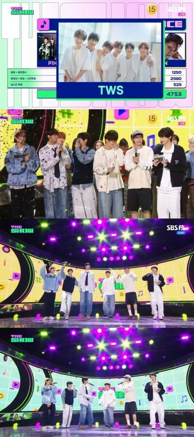 TWS、デビュー1カ月で音楽番組2冠王