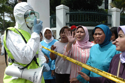 インドネシアで新たに鳥インフルエンザ死者、国内93人目