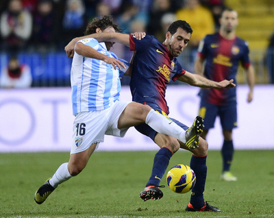 メッシが1得点2アシスト、FCバルセロナがマラガに快勝