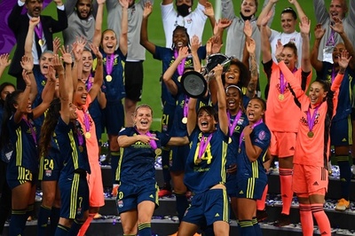 リヨンが女子欧州CL5連覇、熊谷が強烈ミドルで決勝点