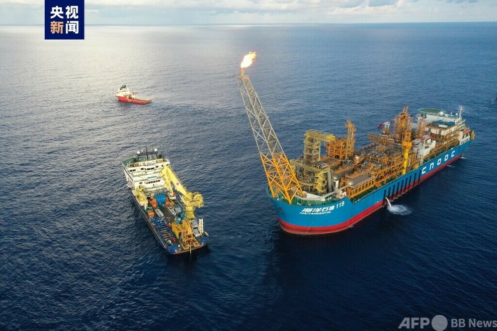八卦商会　大洋油田 中国初の海上大規模スーパー濃化油熱採掘油田が生産開始 写真1枚 国際