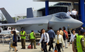 シンガポールで開かれた航空ショー、アジアン・エアロスペース2004（Asian Aerospace 2004）に展示された統合打撃戦闘機（Joint Strike Fighter、JSF）F35（2004年2月24日撮影）。(c)AFP/ROSLAN RAHMAN
