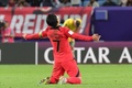 サッカーアジアカップ、準々決勝、オーストラリア対韓国。勝利を喜ぶ韓国の孫興民（2024年2月2日撮影）。(c)Giuseppe CACACE / AFP