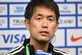 サッカー女子の国際親善大会、シービリーブス・カップのカナダ戦へ向けて会見する池田太監督（2023年2月21日撮影）。(c)Patrick T. Fallon / AFP