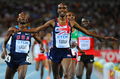 第13回世界陸上大邱大会（13th IAAF World Championships in Athletics Daegu）は4日、男子5000メ－トル決勝が行われ、英国のモハメド・ファラー（Mohammed Farah）が13分23秒36で金メダルを獲得した。

1着でフィニッシュし歓喜するモハメド・ファラー（2011年9月4日撮影）。(c)AFP/OLIVIER MORIN