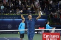 テニス、ドバイ・テニス選手権、男子シングルス決勝。勝利を喜ぶロジャー・フェデラー（2019年3月2日撮影）。(c)KARIM SAHIB / AFP