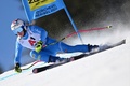 アルペンスキー世界選手権、女子スーパー大回転。滑走に臨むイタリアのマルタ・バッシーノ（2023年2月8日撮影）。(c)Fabrice COFFRINI / AFP