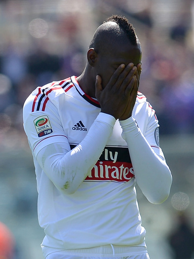 バロテッリに3試合の出場停止処分