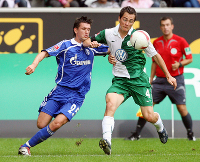 VfLボルフスブルクvsシャルケ04は1-1のドロー