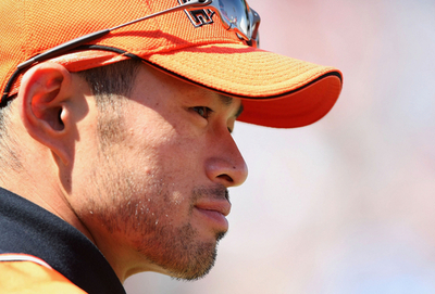 イチロー オールスターゲーム前日練習に登場