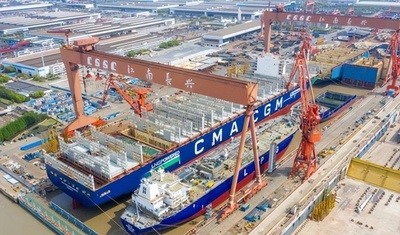 16年連続世界一　2025年の中国造船業の主要3指標が世界をリード