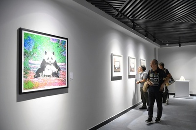 パンダの国際芸術センター、成都にオープン 中国初