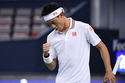 錦織が上海マスターズ16強、地元中国選手にフルセット勝ち