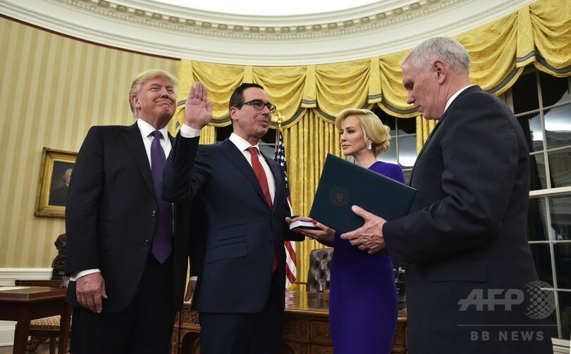 米財務長官にムニューシン氏就任、ゴールドマン・サックス出身