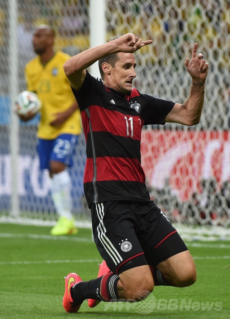 クローゼ、ブラジル戦でW杯最多得点記録を更新