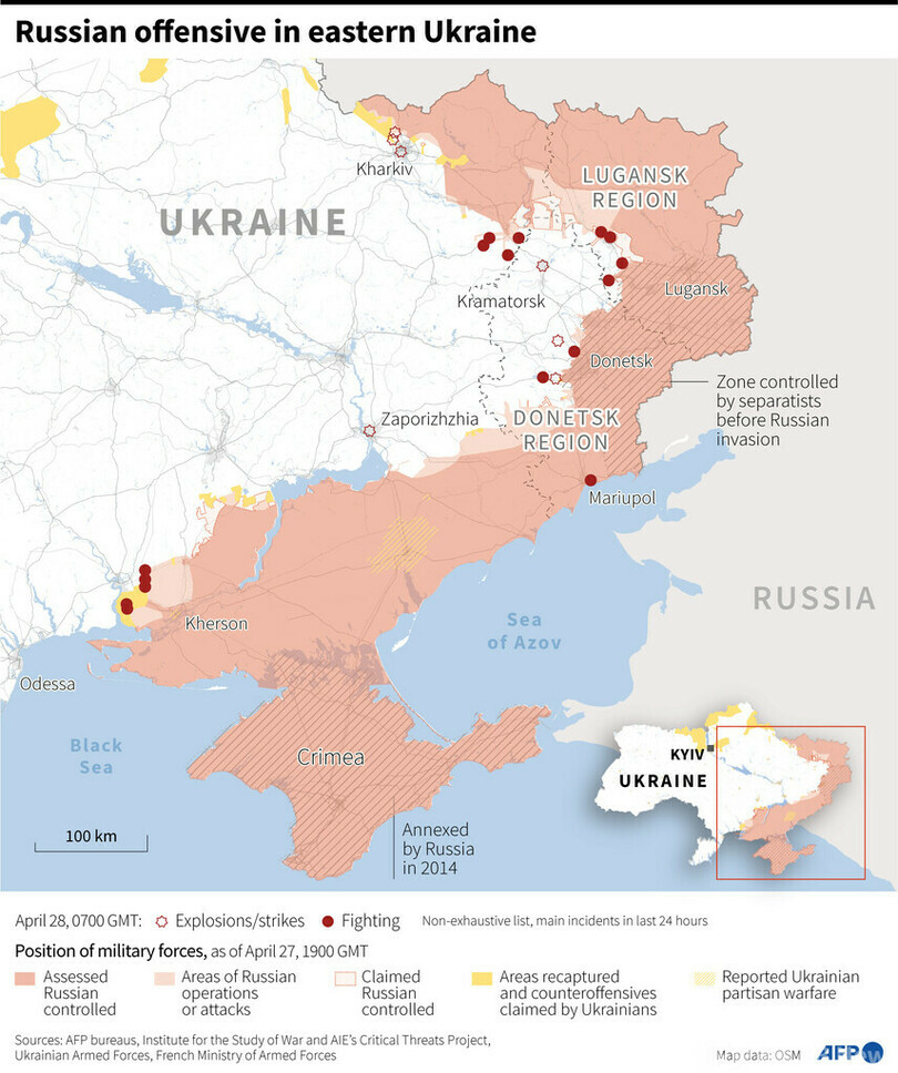 ロシア、制圧したウクライナ南部州でルーブル導入へ 行政官